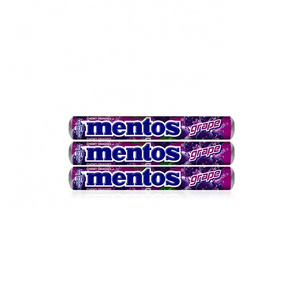 WholeSALE Men-tos Roll Candy 29gr Grape Flavor Chewy Fruity Sensation Sweet Wholesale Candy