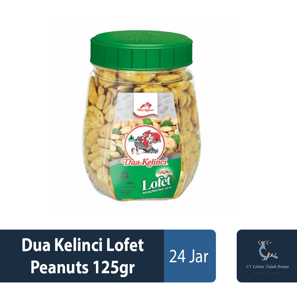 Wholesale Dua Kelinci Lofet Peanuts 125gr Salty With Lime Leaves Aroma Original Indonesia Taste Nuts Snacks