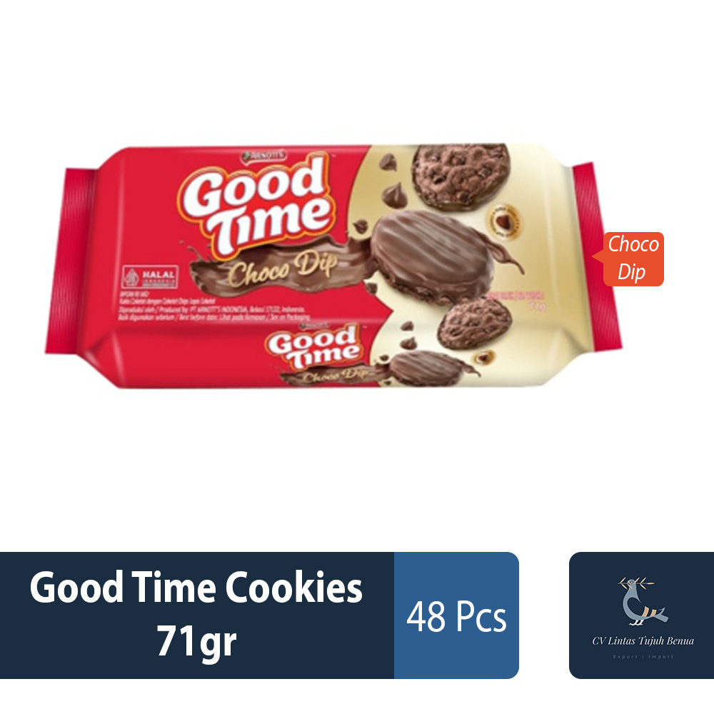 Good Time Cookies 71gr Choco Dip Sandwich Chocolate Cream Choco Chips Double Sweet Crispy Biscuits