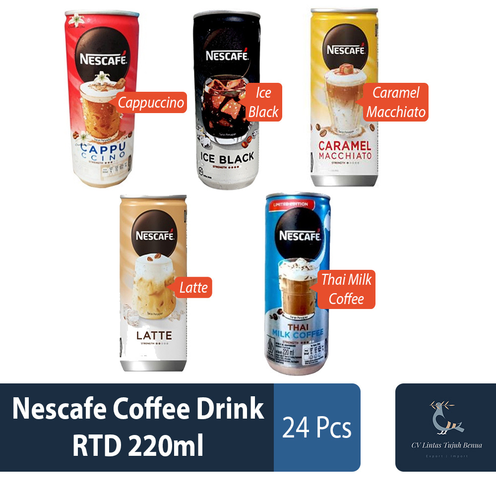 Nes cafe Coffee Drink 220ml Iced Black Flavor Delicious Popular Good Coffee Drink From Indonesia