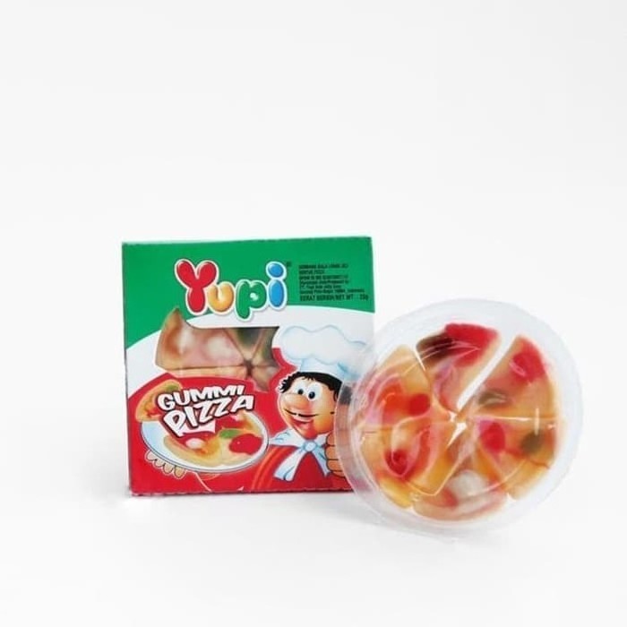 Product New Yupi Gummy Candies 23gr Pizza & Noodle Variant Fruity Chewy Packing Gummy Candy