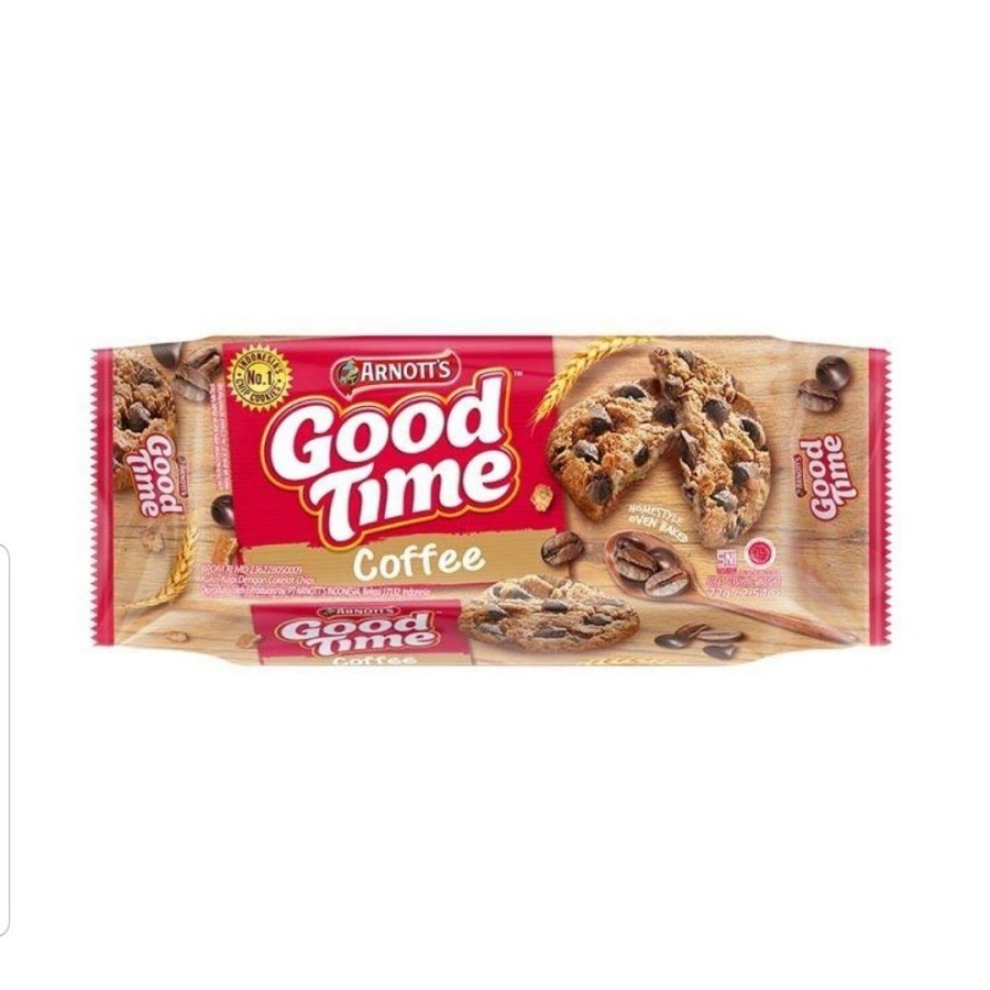 Good Time Chocochips Cookies 72gr Coffee Biscuits Choco Chips Cookies Snack Coffee Flavor Snack