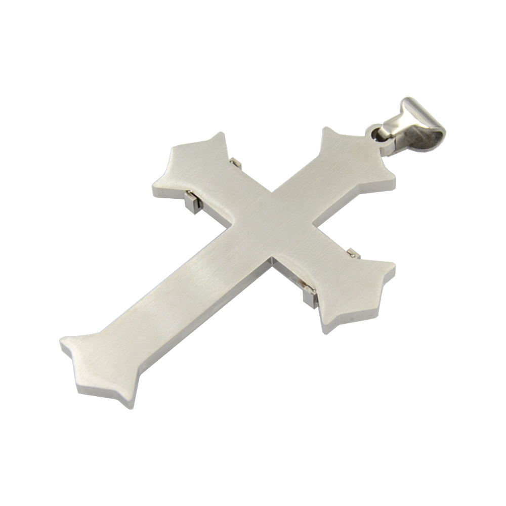 cheap custom stainless steel cross pendant