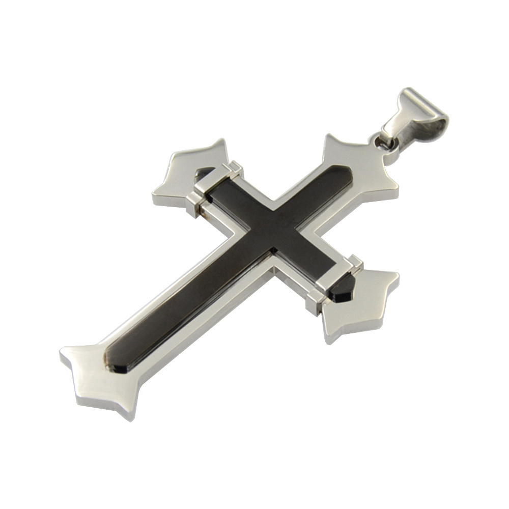 cheap custom stainless steel cross pendant