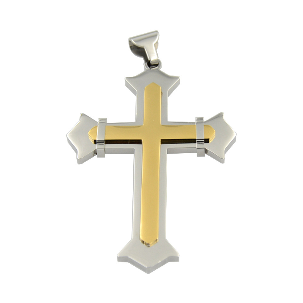 cheap custom stainless steel cross pendant