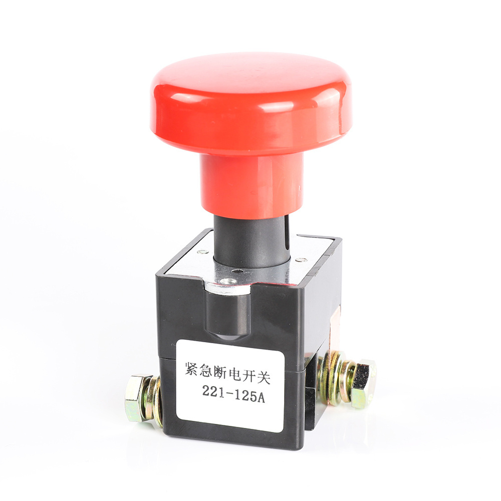 CHLASO Emergency Disconnecting Switch 80V 125A safety push button switch for automotive electrical systems