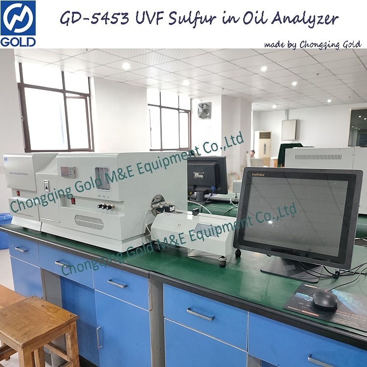 Automatic Ultraviolet Fluorescence Sulfur-in-Oil Analyzer to measure ultra-low sulfur fuels, diesel and RFG