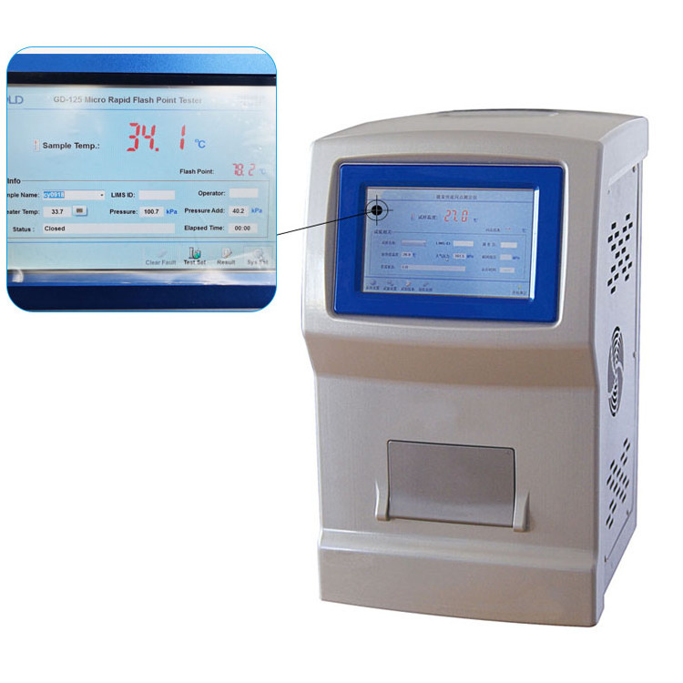 Portable ASTM D7094 & D6450 Continuously Closed Cup Flash Point Tester with Micro Rapid and Safety