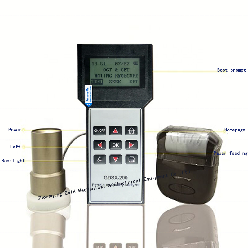 GDSX-200 Portable Gasoline Product Quality Analyzer Octane and Cetane Tester