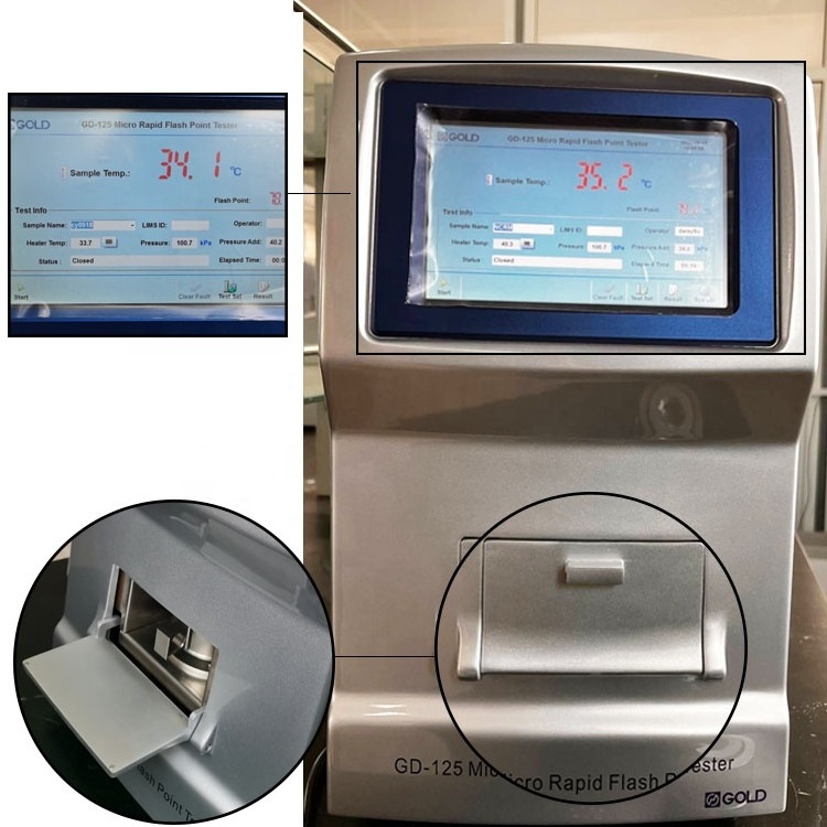 Portable ASTM D7094 & D6450 Continuously Closed Cup Flash Point Tester with Micro Rapid and Safety