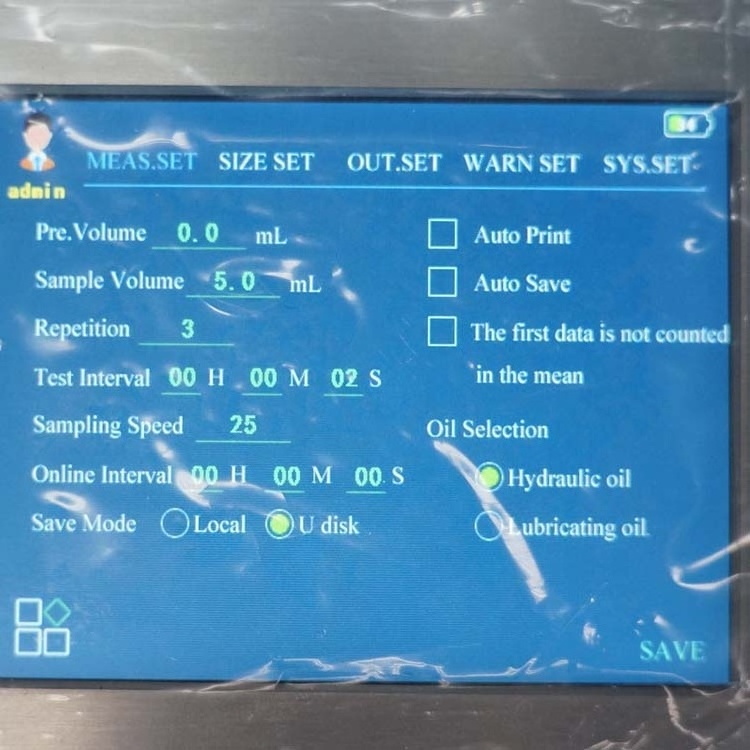 Portable Liquid(Oil) Particle Counter For Laboratory Analysis Oil Particle Counter Laser