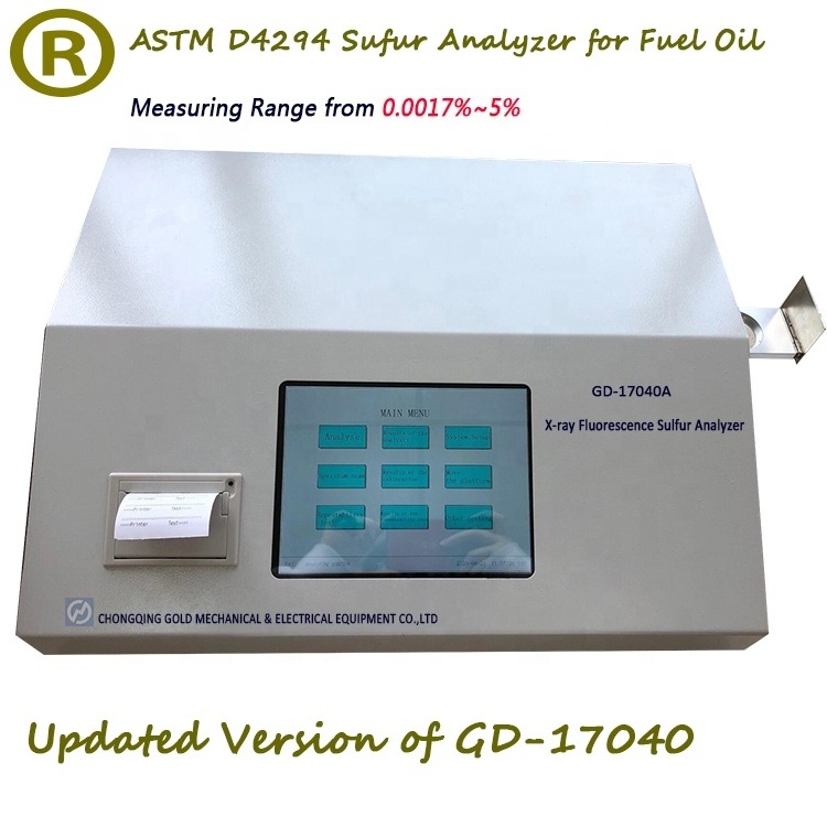 ASTM D4294 X-Ray Fluorescence Spectrometry XRF Sulfur Analyzer