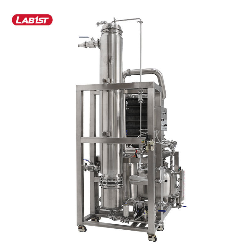 FFE-500L high efficient vacuum 500L/h single effect falling film evaporator ethanol