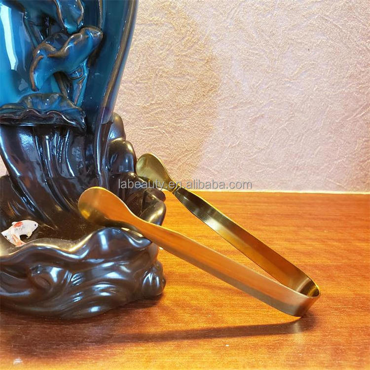 Hookah oud stainless steel tongs aroma candle wax incense cones backflow incense waterfall burner with cones arabic coal bakhoor