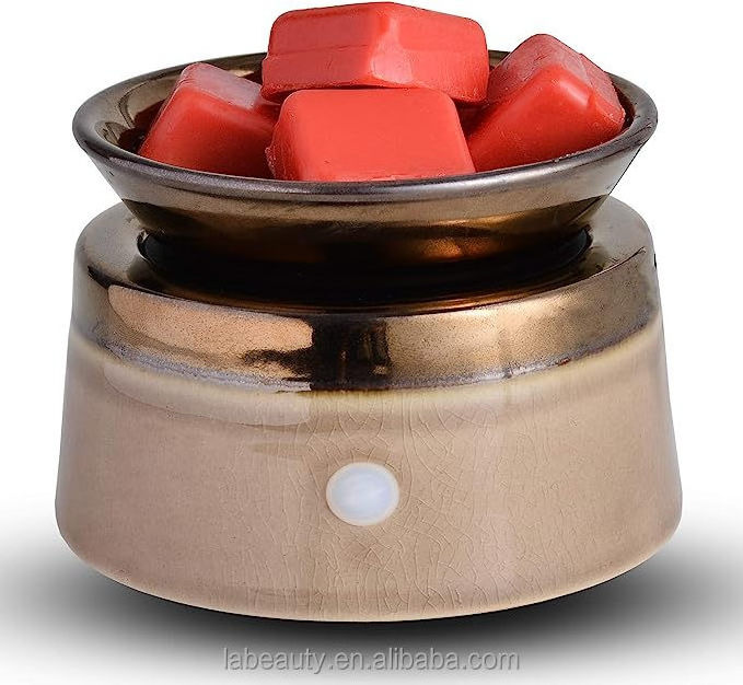 Electric Candle Wax melt Warmer 3-in-1 Ceramic Wax Melter Warmer Essential oil burner for Home Office Decor in stock