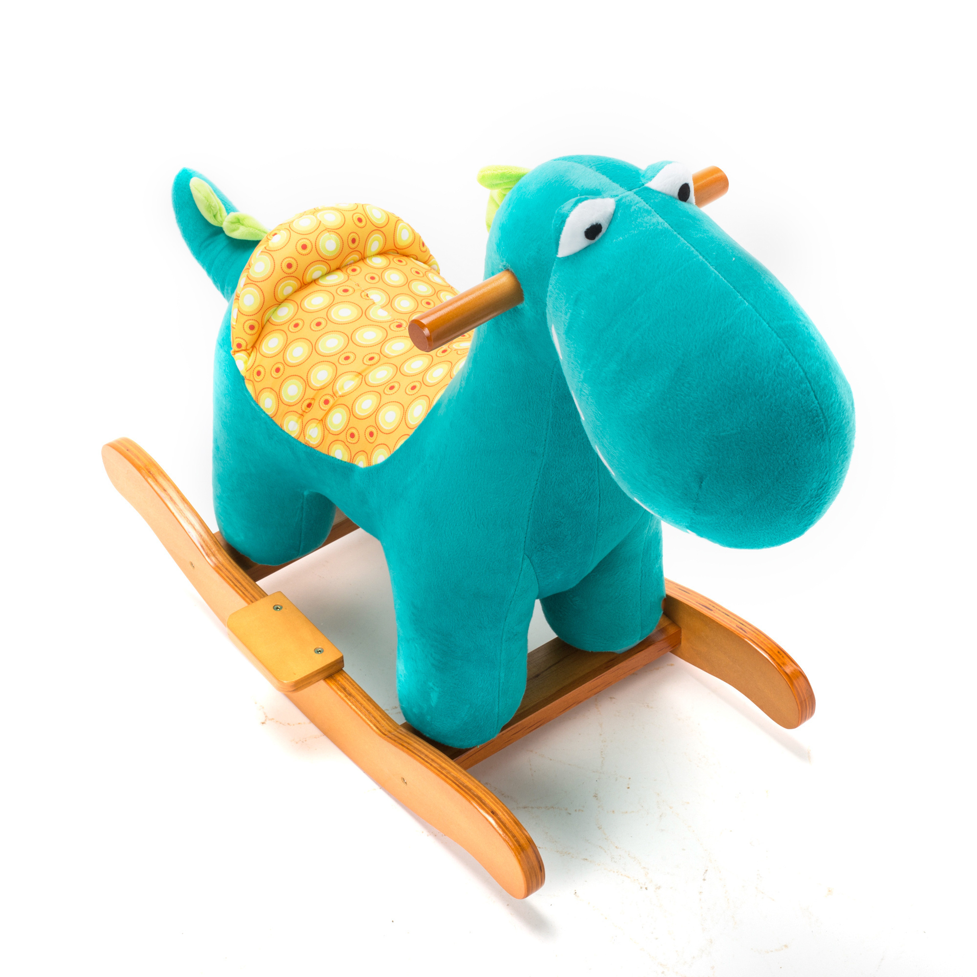 Factory Price Kids Plush Doll Toy Dinosaur Toys Big Ride on Toys Blue Animal Rocking Horse Chair for Baby