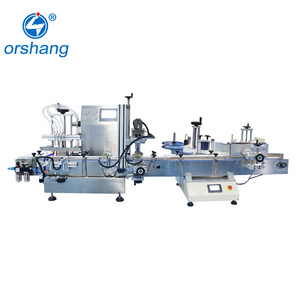 Orshang Manufacture Customized Fully Automatic Liquid Olive Oil Bottle Filling Capping Labelling Machine