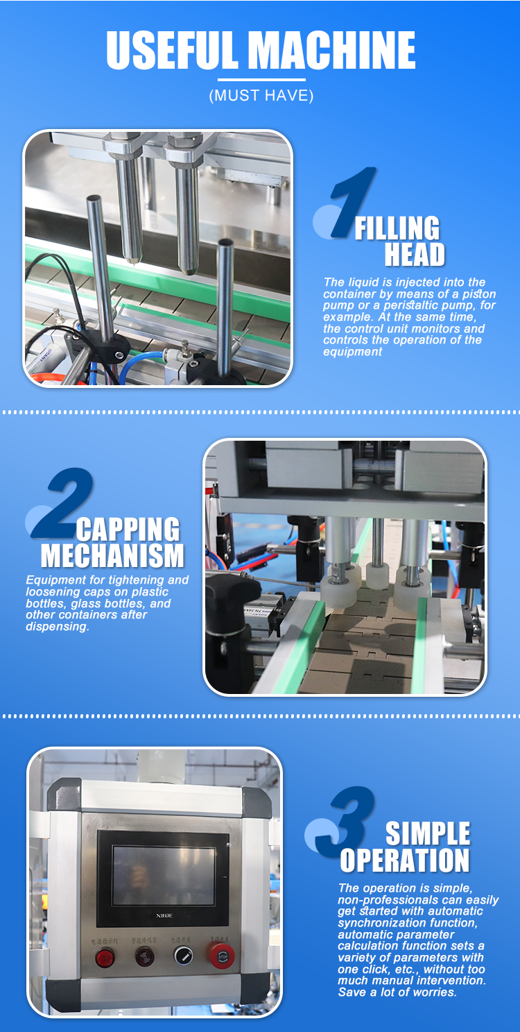 Full Automatic Cream Shampoo Bottle Filling Machine Hand Wash Liquid Soap Filling Packing Capping and Labeling Machines