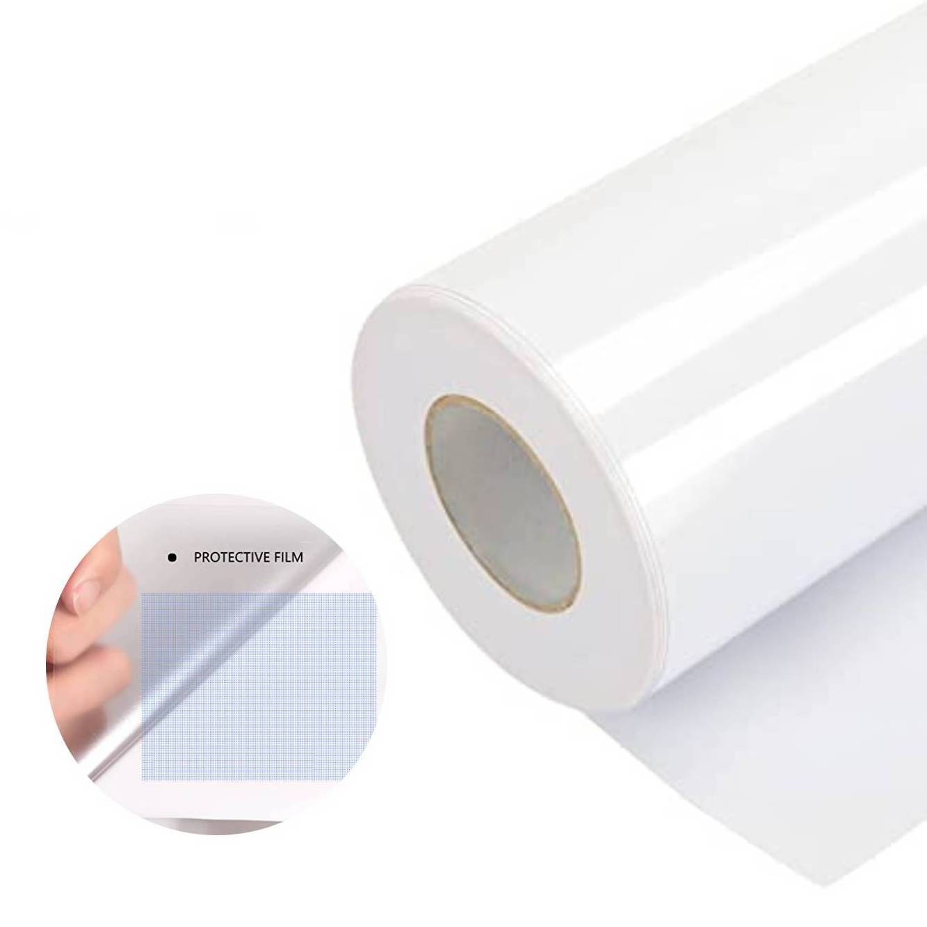 PVC Cold Laminating Film White Liner For Clear Self Adhesive Vinyl Film