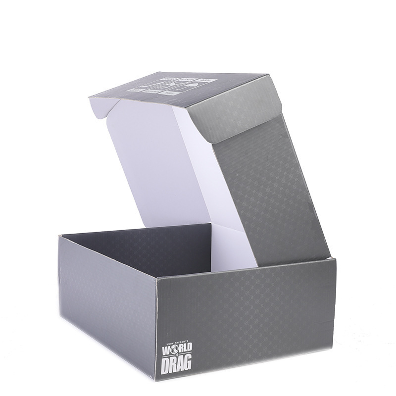 Unique design custom black shipping Apparel packaging box Wig Boxes with Logo Packaging