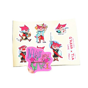 Adhesive Cartoon Kiss Cut Sticker Pvc Kids Stickers Printing Cute Kiss Cut Custom Kiss Cut Sticker Sheet Vinyl CMYK Waterproof