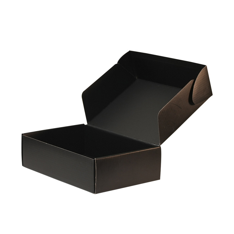 Unique design custom black shipping Apparel packaging box Wig Boxes with Logo Packaging