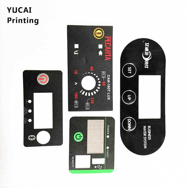 Custom Waterproof double sided membrane switch control panel stickers vinyl sticker