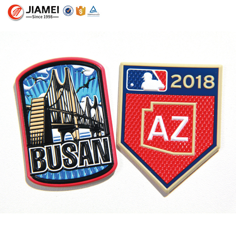 Fast custom good quality 3d heat transfer pvc tpu patch from China factory Jiamei