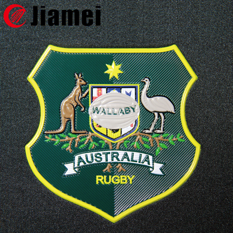 Fast custom good quality 3d heat transfer pvc tpu patch from China factory Jiamei