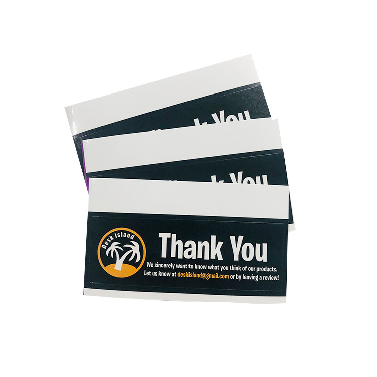 Custom Cute Paper Printing Gold Foil Holographic Thank You Sticker for small business