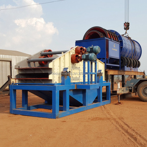 100TPH Diamond Gold Washing Separator Recovery Plant Coltan Tin Trommel Scrubber Equipment Price