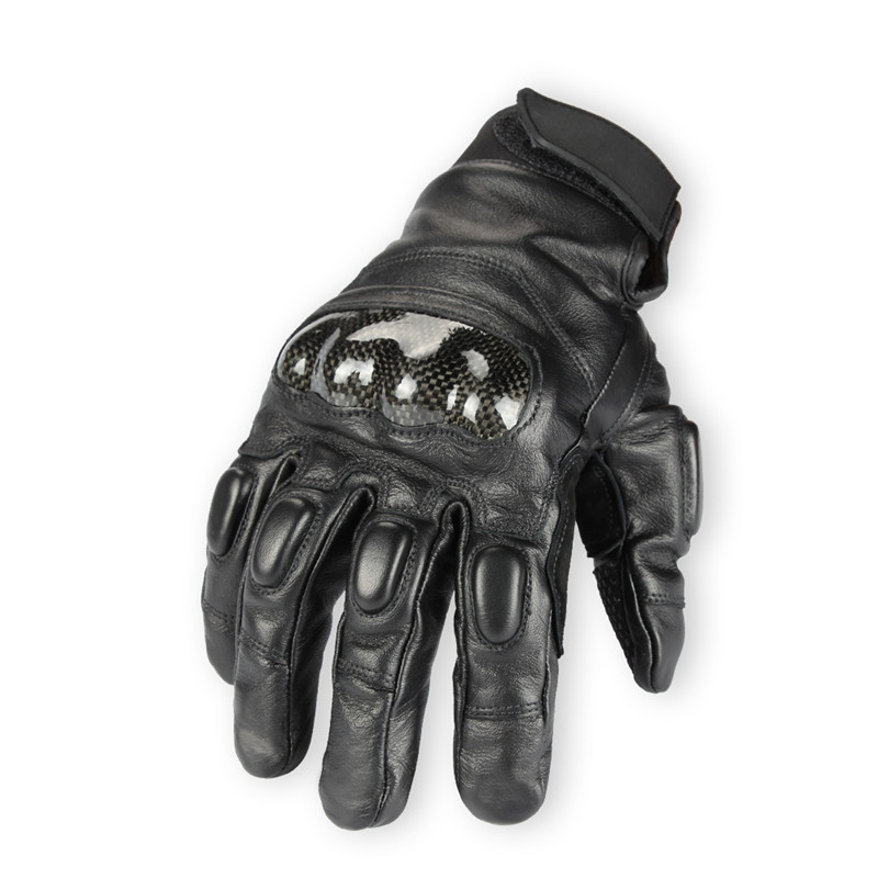 Ozero Carbon Fiber Touch Screen Car Racing Motorcycle Motorbike Biker Premium Leather Gloves  .