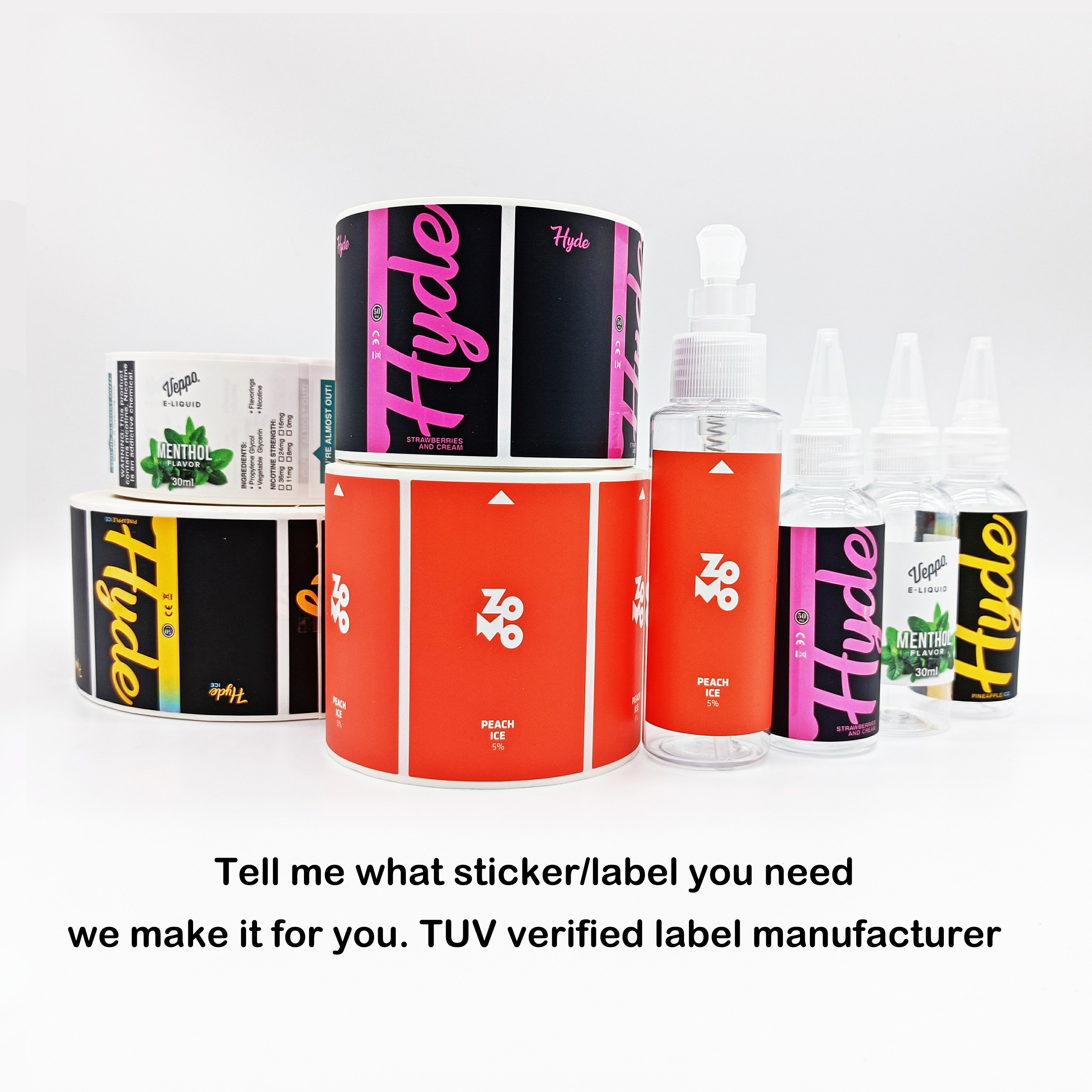 fast digital printing custom pre  roll high temperature vinyl Packaging Labels temperature indicator color change label stickers