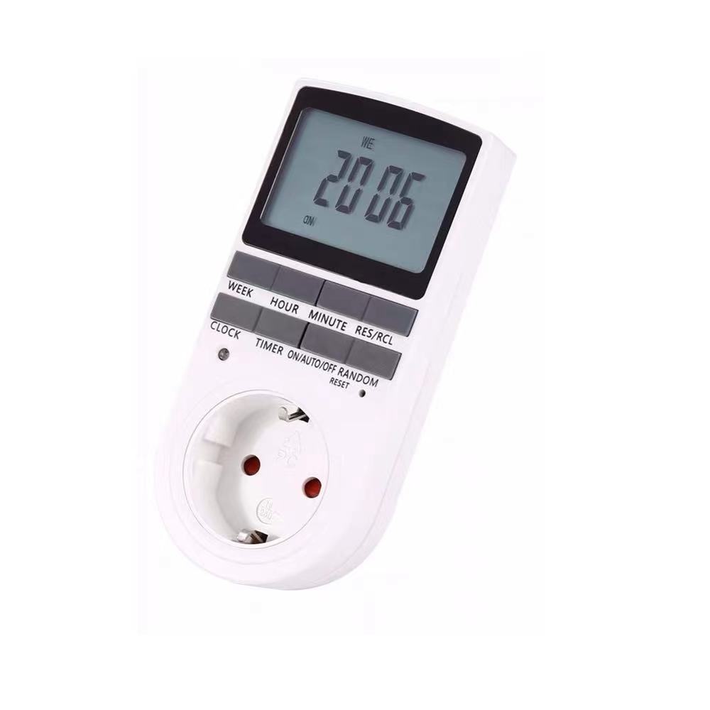 Digital Weekly Programmable Electrical Wall Plug-in Power Socket Timer Switch Outlet Time Clock