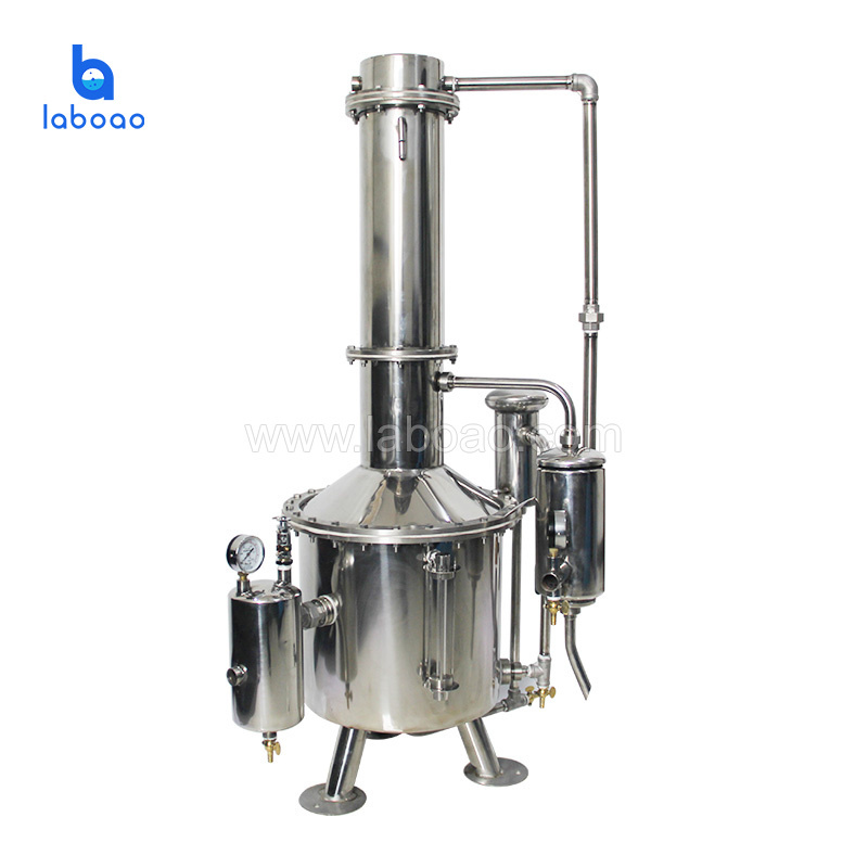 Laboao Large Capacity Stainless Steel Water Distiller with Electric Heating for Laboratory Use