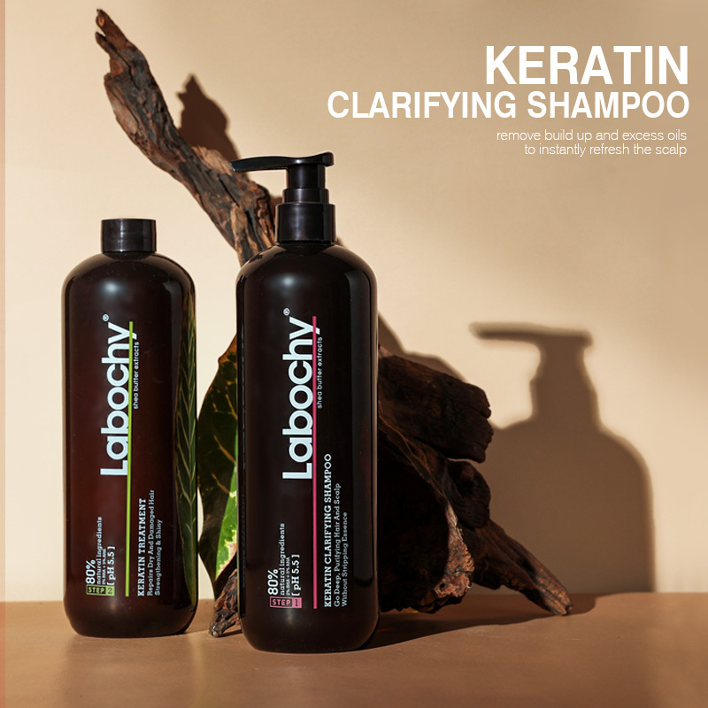 Professional Salon Keratin shampoo and conditioner shea butter hair products