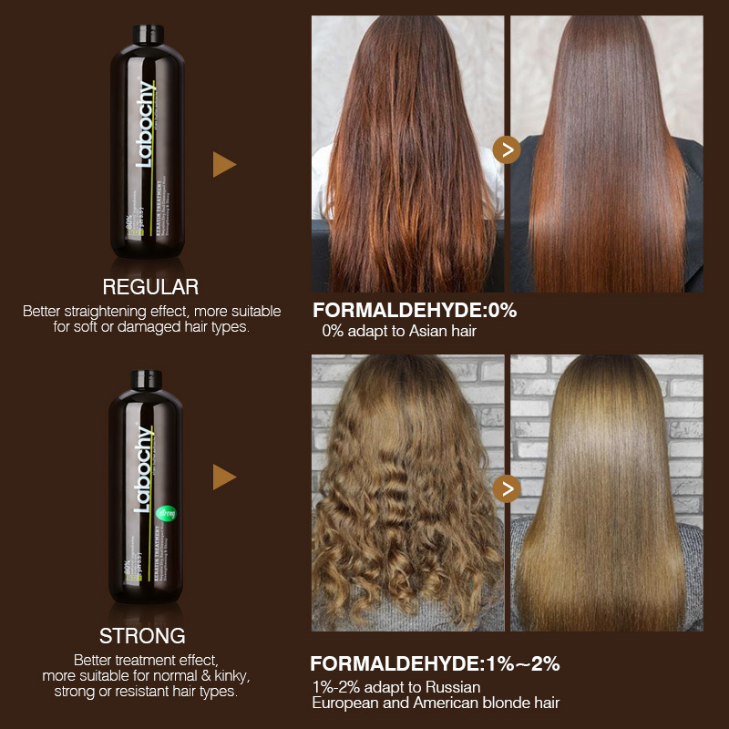 Professional Natural Formaldehyde Free Brazilian Nano Keratin Hair Treatment