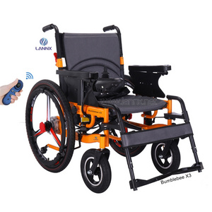 LANNX Bumblebee X3 Best Selling Triangular Tire Electric Wheelchair aluminum alloy electric wheelchairs for disabled