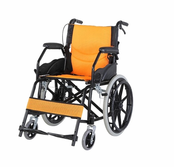 Wheelchair Supplier Price Steel Aluminum Hospital Home Used Manual Portable Folding Lightweight Wheelchair For Sale