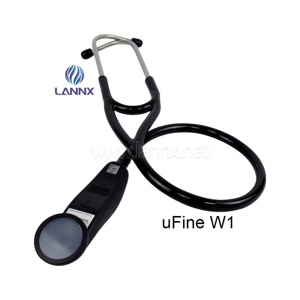 LANNX uFine W1 Multipurpose Doctor medical stethoscope professional Dual Head cardiac stethoscope Smart electronic stethoscope