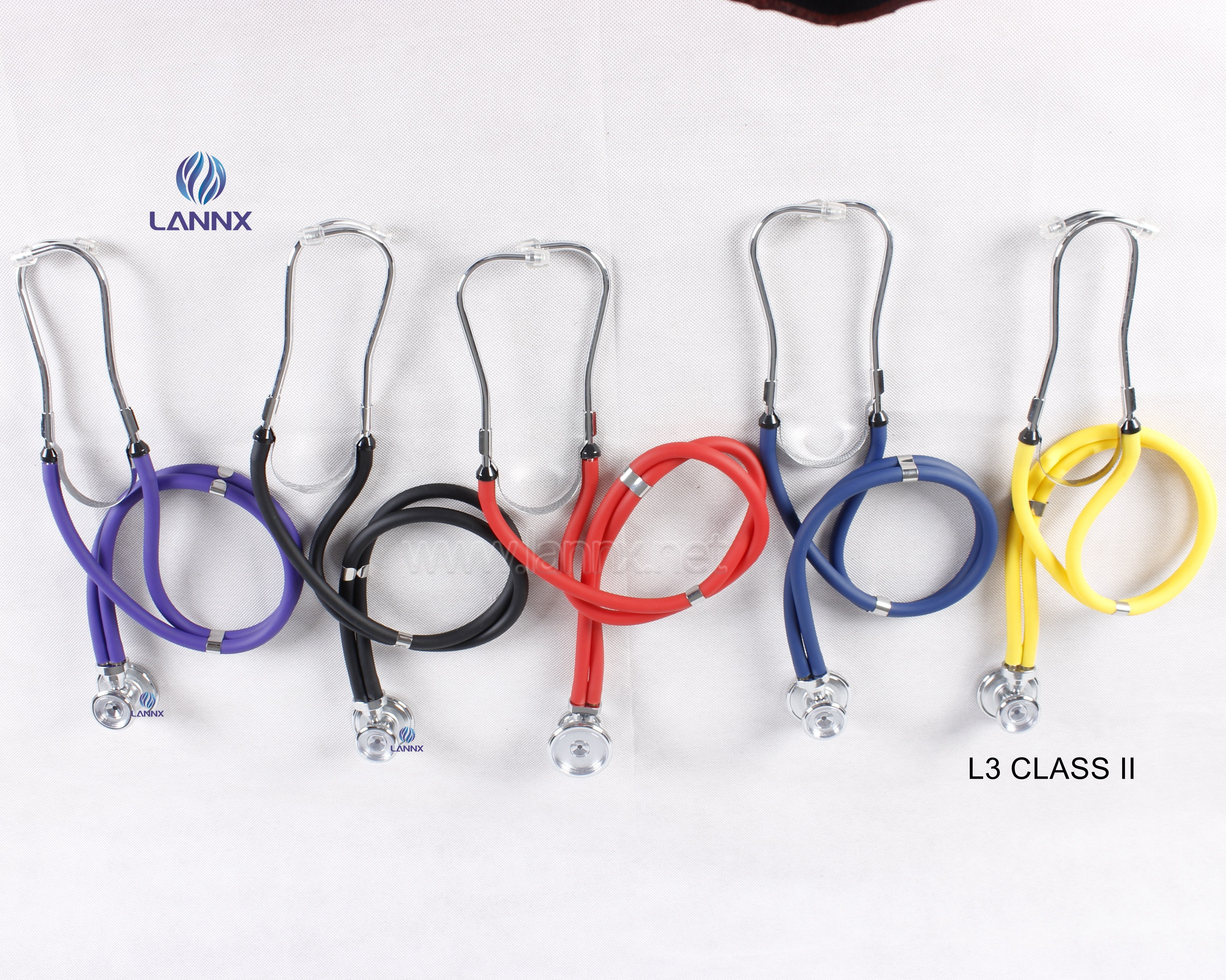 LANNX L3 CLASS II High Quality Colored  Dual Head Stethoscopes customize estetoscopio Medical Sprague Rappaport Stethoscope