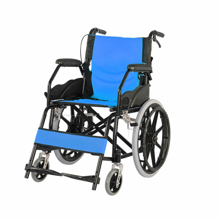 Wheelchair Supplier Price Steel Aluminum Hospital Home Used Manual Portable Folding Lightweight Wheelchair For Sale