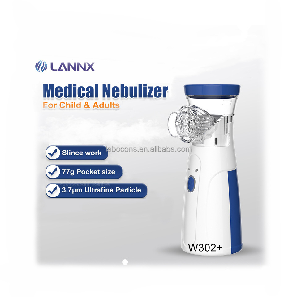 LANNX W302+ Quick customization nebulizador portatil mesh nebulizer For kids adults Inhaler mini mask ultrasonic nebulisateur