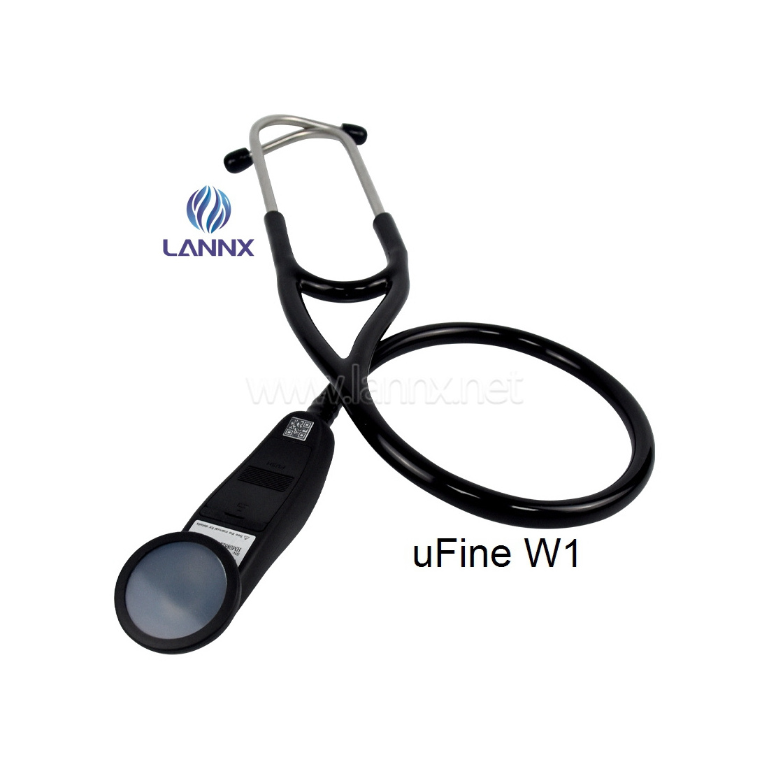 LANNX uFine W1 Professional digital stethoscope electronic Portable intelligent Doctor Medical Dual Head electronic stethoscope