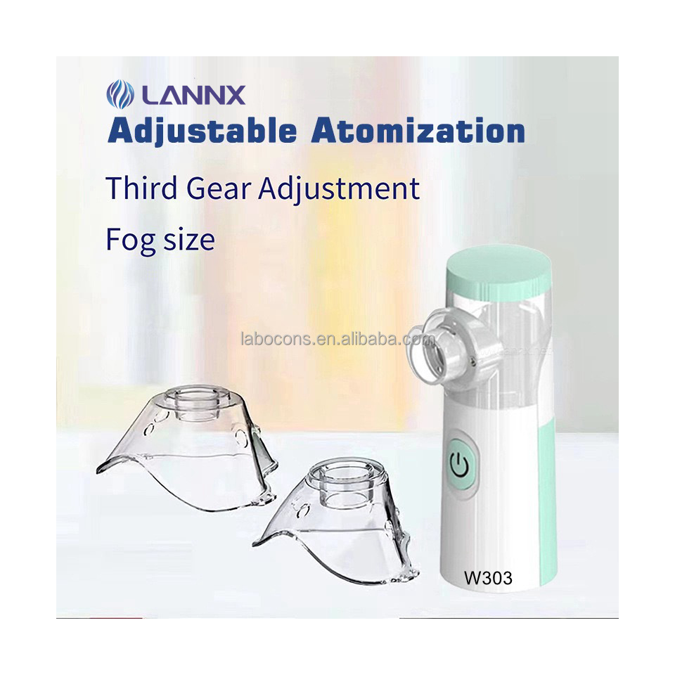 LANNX W303 Healthcare Inhaler Mini Air Compressor Nebulizer For Home Hospital Traveling Portable Household Mesh Nebulizer