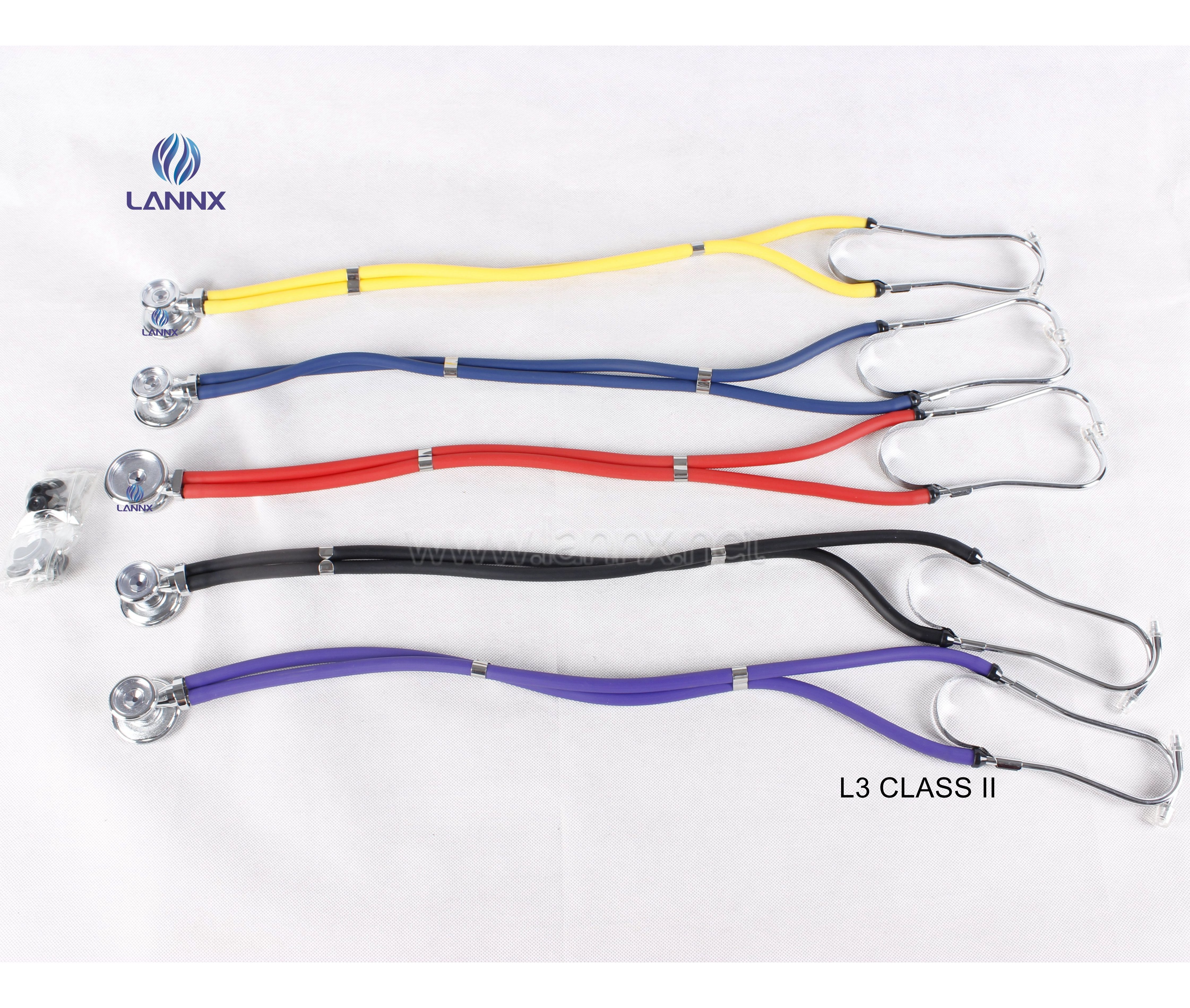 LANNX L3 CLASS II Pediatric Dual Head Sprague Rappaport Stethoscope cheap medical supplies Clinical Double Tube Stethoscope