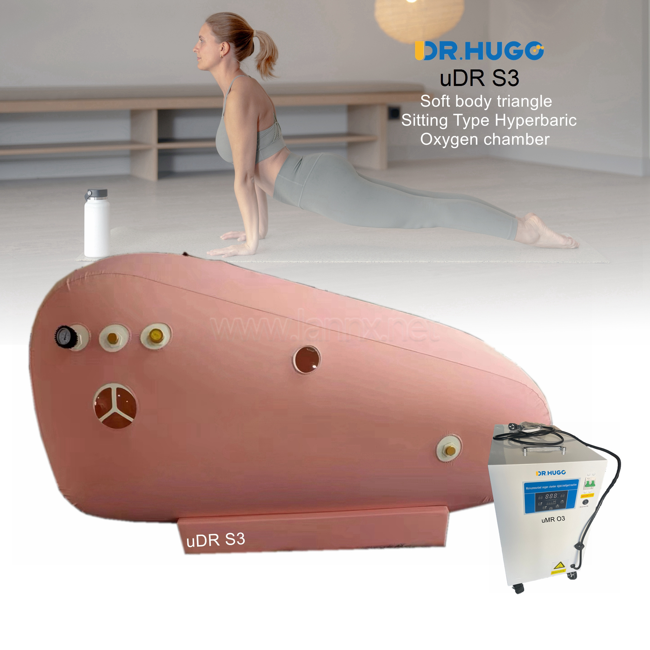 DR.HUGO uDR S3 Home Hiperbaric Oxygen Chambers with Oxygen Generator Sitting Type single persons 1~1.5ata Camara Hiperbaricas