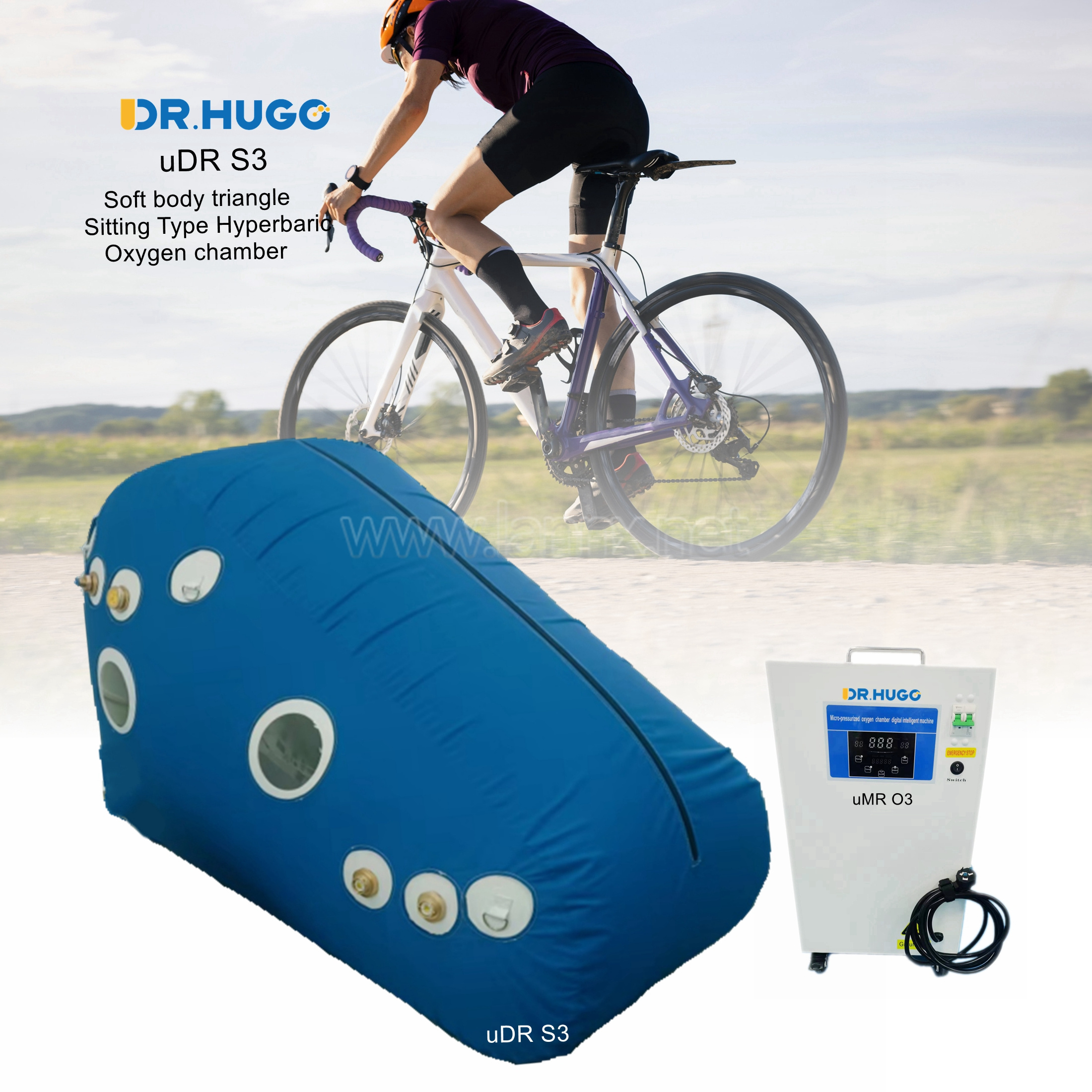 DR.HUGO uDR S3 Home Hiperbaric Oxygen Chambers with Oxygen Generator Sitting Type single persons 1~1.5ata Camara Hiperbaricas