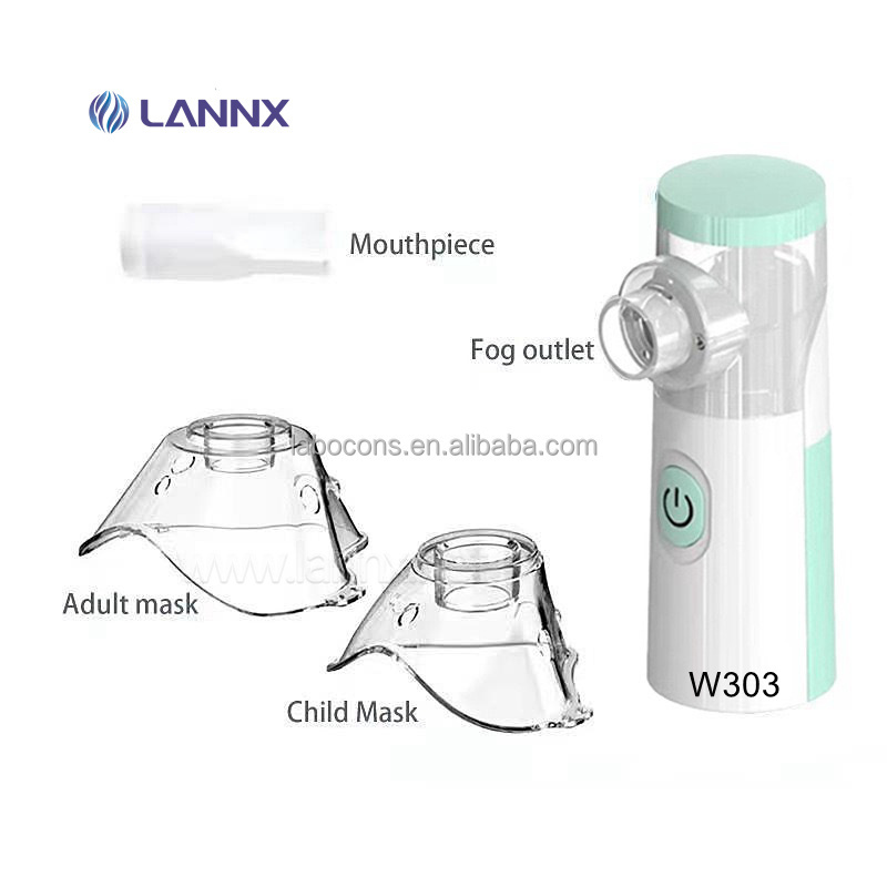 LANNX W303 Healthcare Inhaler Mini Air Compressor Nebulizer For Home Hospital Traveling Portable Household Mesh Nebulizer