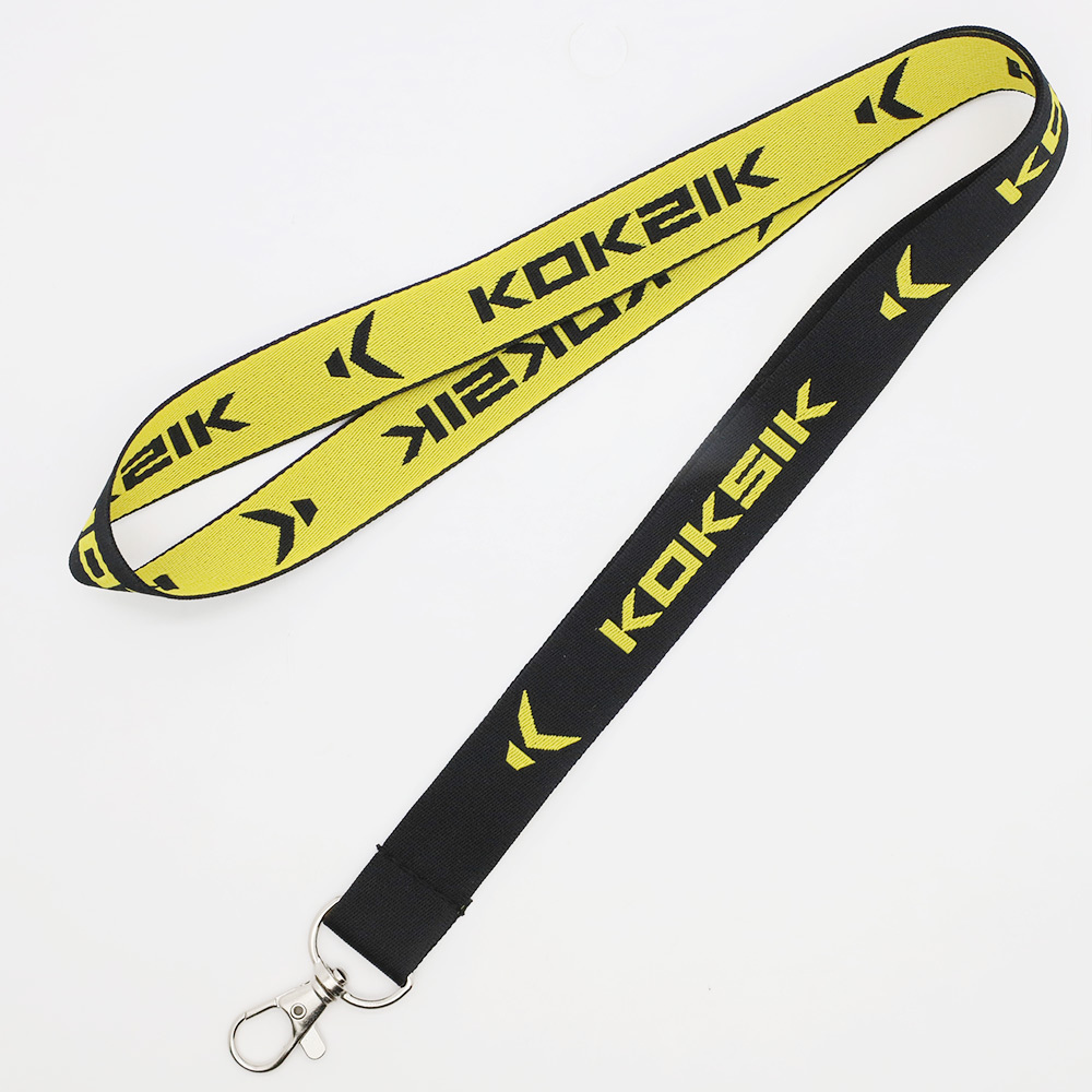 Wholesale Custom Satin Woven Breakaway Keychain Lanyards with Logo Custom Polyester Lanyard